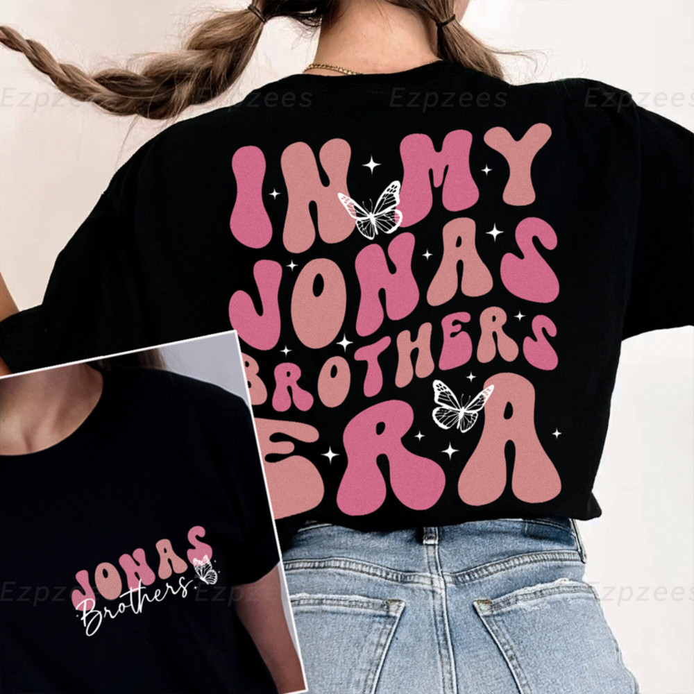 In my Jonas Brothers Era Retro Shirt, Jonas Brother Shirt, Jonas Comfort Colors Shirt, Joe Nick Kevin Jonas Sweatshirt, Five Albums 1 Night.jpg