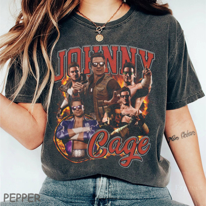 Johnny Cage Vintage Shirt, Johnny Cage MK Game Inspired 90' Tshirt, Johnny Cage Long Sleeve Shirt, Johnny Cage Unisex Shirt.jpg