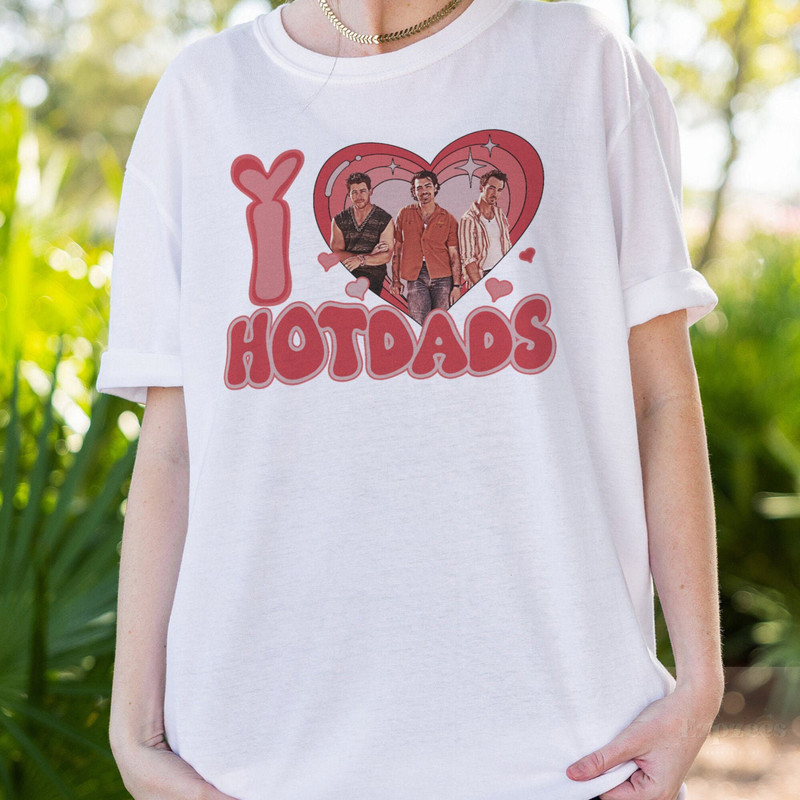 Jonas Brothers Vintage Shirt, Jonas Five Albums One Night Tour Shirt, Jonas Brothers 2023 Tour Shirt, I Love Hotdads Comfort Color Tee.jpg