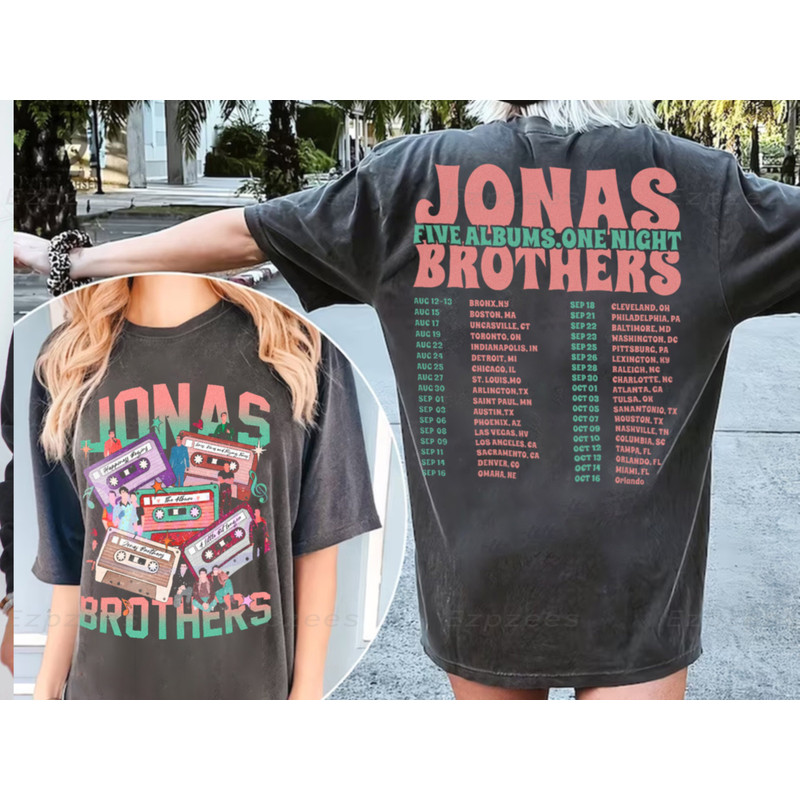 Jonas Brothers Waffle House Tour 2023 Double Sided Shirt, Jonas Brothers Tour Shirt, Jonas Brothers Shirt, Concert 2023 Retro Unisex Gift.jpg