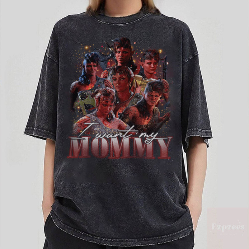 Limited Karlach Vintage Shirt, Karlach, I Want My Mommy Tshirt, Gift for Woman and Man Unisex Comfort Colors Shirt.jpg