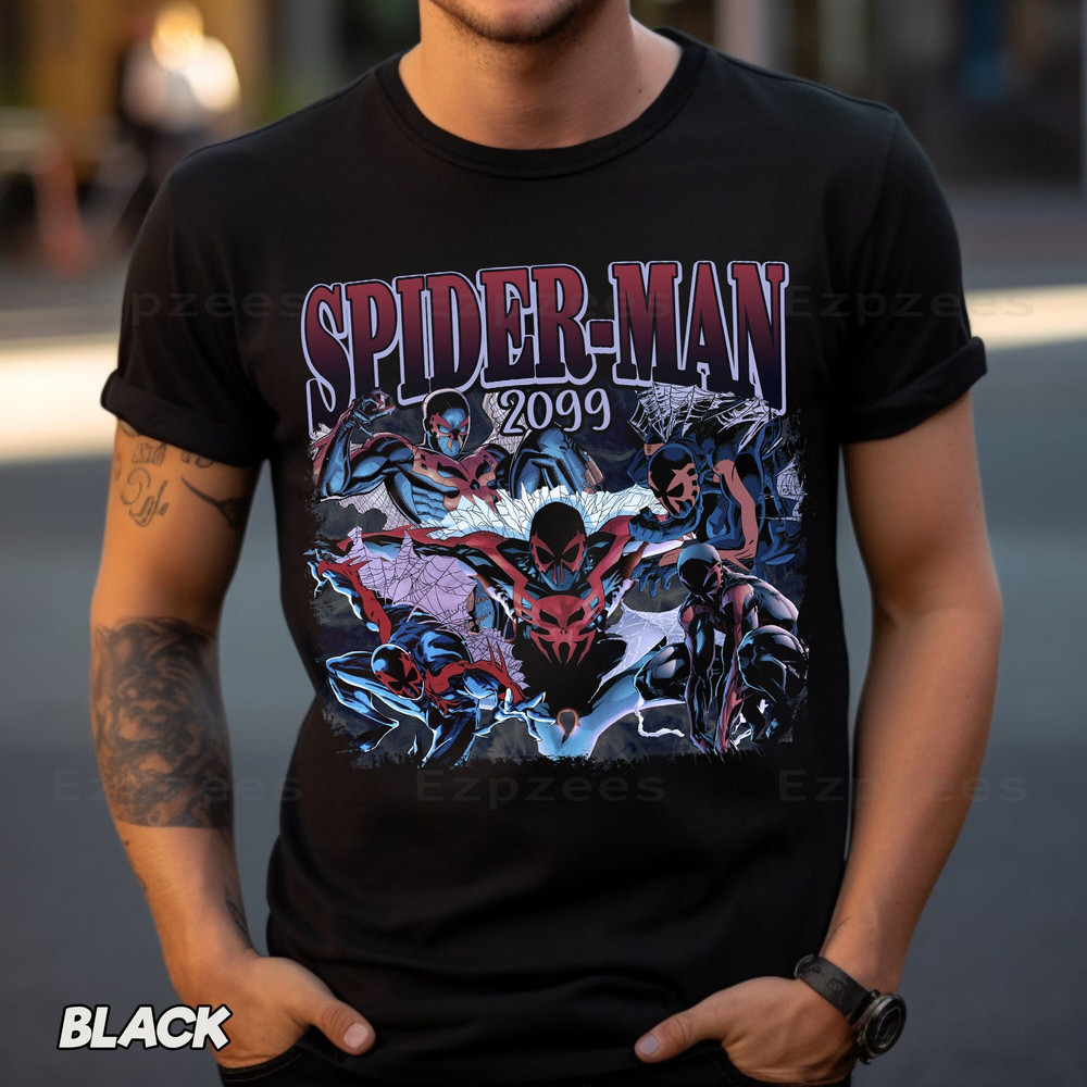 Miguel O'Hara Vintage Shirt, Spider-man 2099 Graphic Shirt, Marvel Hero Shirt, Across the Spider-Verse Tee, Spider-man Spunk T-Shirt.jpg