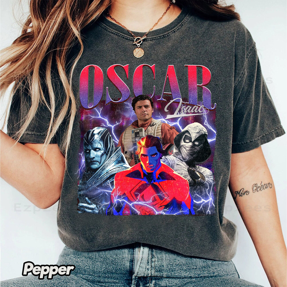 Retro OSCAR ISAAC Shirt, Spider-Man 2099 Shirt, Miguel O'Hara Shirt, Oscar Isaac Spider-Man Across the Spider-Verse Tee.jpg