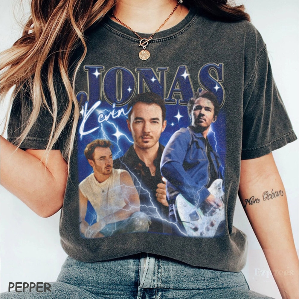 Vintage Kevin Jonas 90's Shirt, Kevin Jonas T-shirt, Kevin Jonas Graphic Tee, Gift For Women and Man Unisex Comfort Color Shirt.jpg
