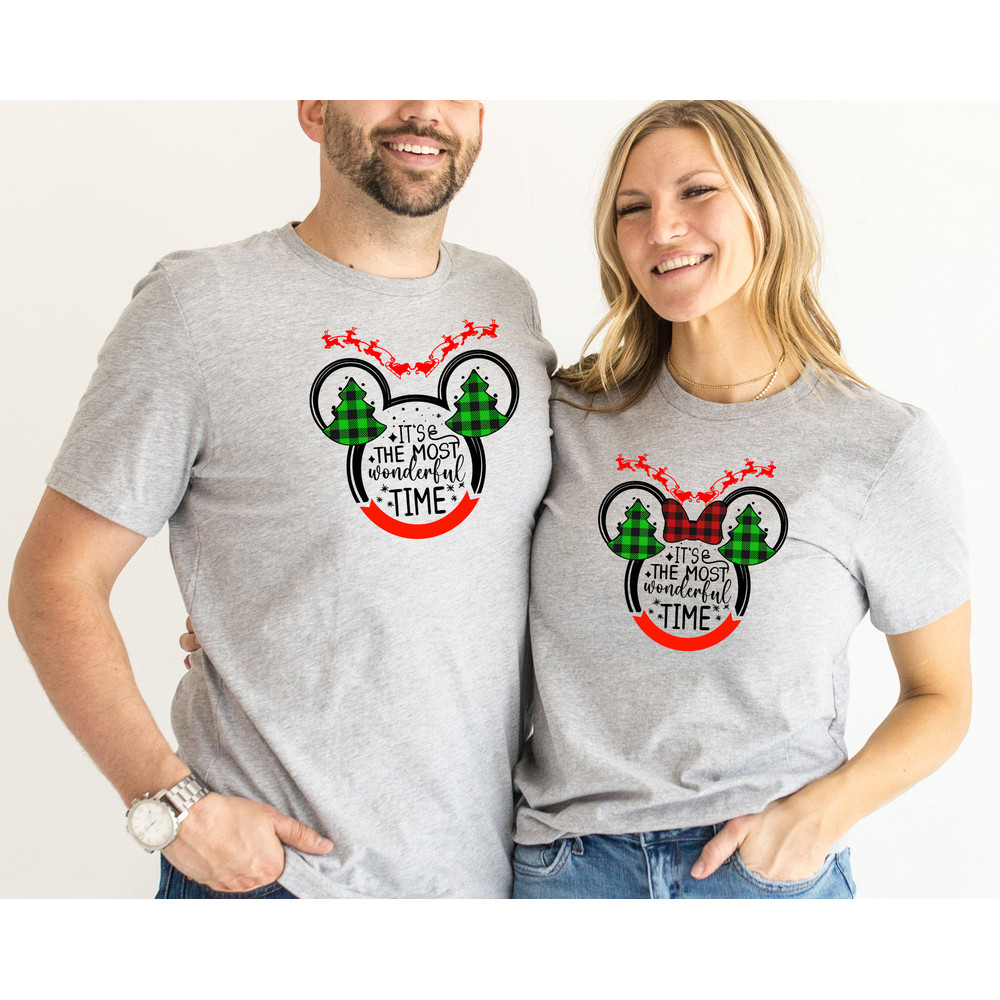 Custom Disneyland Shirts Family, Christmas Disneyland Family Shirts, It's The Most Wonderful Time Shirt, Reindeer Christmas Trip Shir.jpg