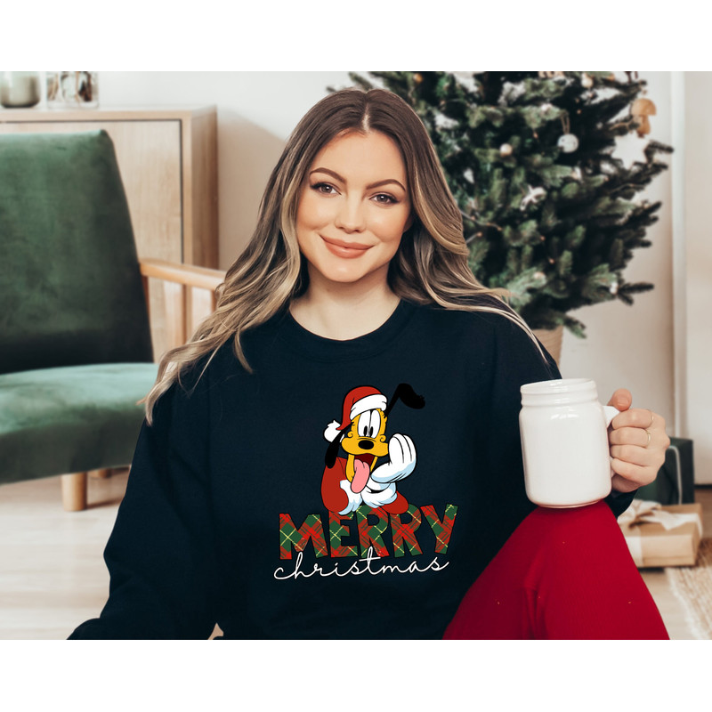 Disney Christmas Sweatshirt, Disney Matching Hoodie, Disney Christmas Family Sweatshirts, Disney Christmas Characters Sweatshirt.jpg