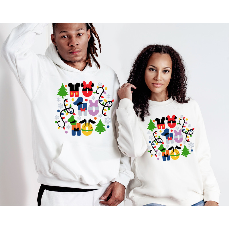 Ho Ho Ho Christmas Sweatshirt- Disney Mickey, Minnie,Donald,Pluto Sweatshirt-Cute Christmas Sweatshirt-Disneyland Hoodie-Matching Christmas.jpg