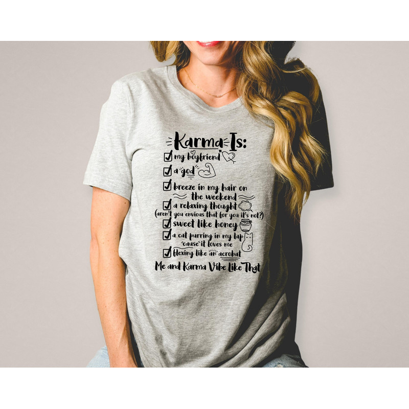 Me and Karma vibe like that shirt, Karma shirt, Swiftie gift for her, Karma, swiftie merch, midnights merch, Evermore Merch, Folklore Merch.jpg