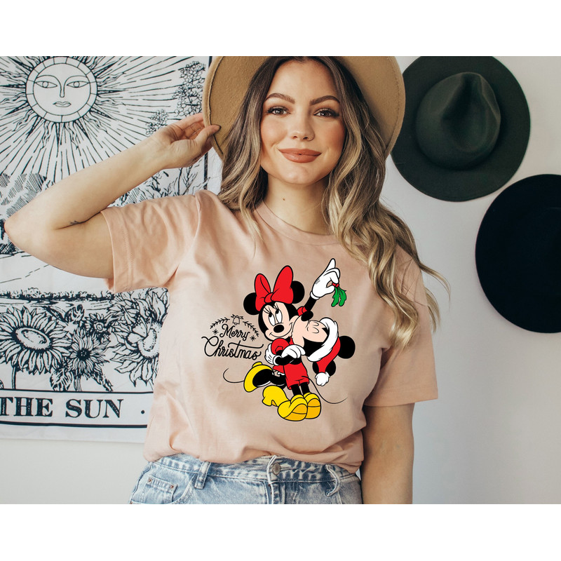 Mickey And Minnie Christmas Shirt, Customized Disney Christmas Shirt, Mickey and Minnie Holiday Shirt, Family Disney Holiday Tee.jpg