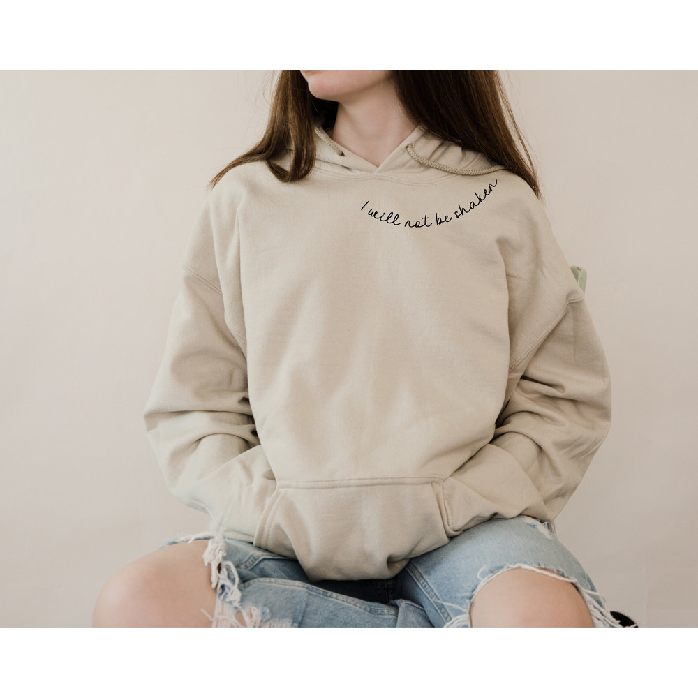 Minimalist Christian Sweatshirt, Bible Verse Gifts, Women's Religious Shirt, I Will Not Be Shaken Shirt, Faith Shirt, Catholics Gifts.jpg