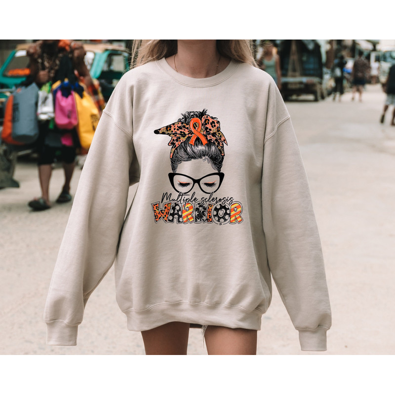 Multiple Sclerosis Warrior Sweatshirt, MS Awareness Hoodie,MS Awareness Apparel, Warrior Sweatshirt, Supportive Gift Hoodie.jpg