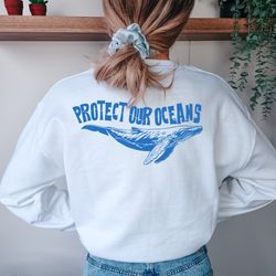protect our oceans hoodie, women's aesthetic sweatshirt, coconut girl sweatshirt, summer sweatshirt, surf sweatshirt, be