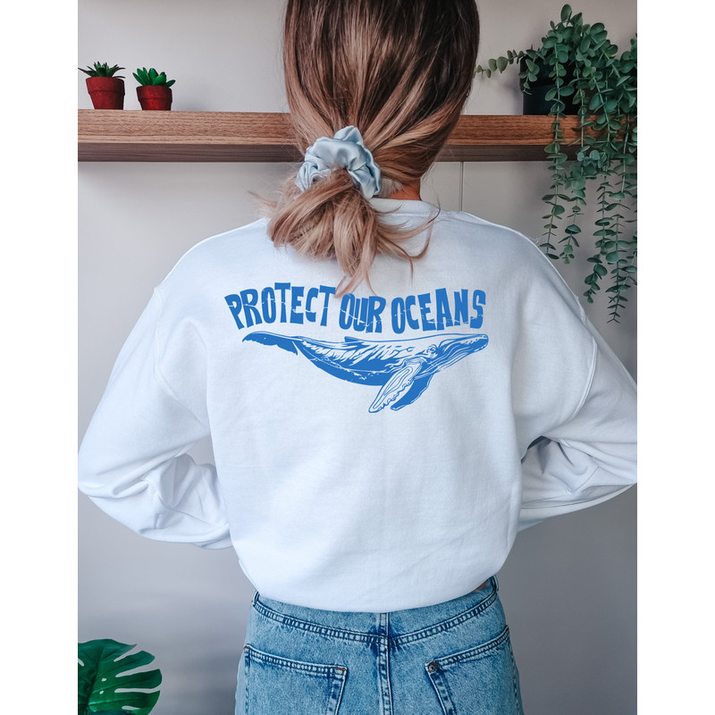 Protect Our Oceans Hoodie, Women's Aesthetic Sweatshirt, Coconut Girl Sweatshirt, Summer Sweatshirt, Surf Sweatshirt, Best Friend Gifts.jpg