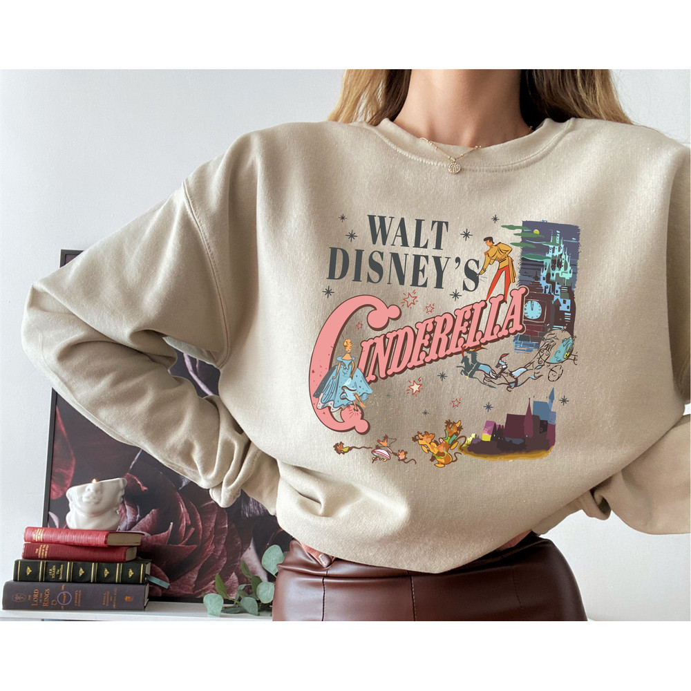 Vintage Cinderella Sweatshirt, Walt Disney Princess Sweatshirt, Disney Hoodie, Walt Disney Cinderella, Disney Cinderella Princess Sweatshirt.jpg