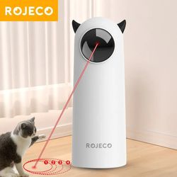 ROJECO Automatic Cat Toys Interactive Smart Teasing Pet LED Laser Indoor Cat Toy Accessories Handheld Electronic Cat Toy