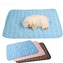 Summer Dog Cooling Mat: Breathable Pet Pad for Cats & Dogs