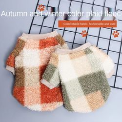 warm dog sweater | soft fleece pet shirt for winter | small pets/cats/dogs