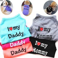 Summer Pet T-Shirt: Cute Printed Design for Small Dogs - Cotton Vest Apparel