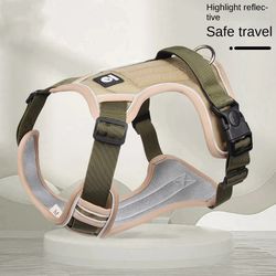 Reflective Adjustable Dog Harness: Safety Vest for French Bulldogs