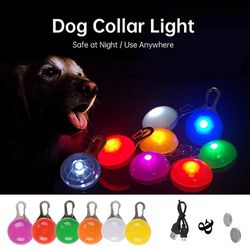 rechargeable led dog collar pendant: usb pet light & leash accessory