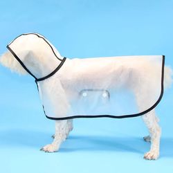 transparent raincoat for dogs: small to large sizes, ideal for french bulldogs, huskies