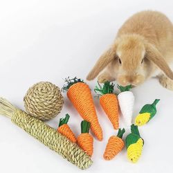 Corn & Carrot Chew Toys for Hamster & Rabbit Teeth
