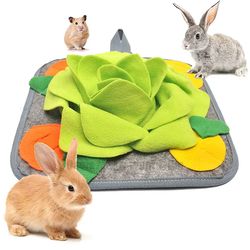 pet snuffle mat: foraging & training pad for dogs & rabbits