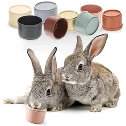 Multi-Colored Stacking Cups: Rabbit Puzzle Toy for Hiding Food & Play