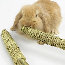 grass woven rabbit chew toys | natural carrot sticks for rabbits