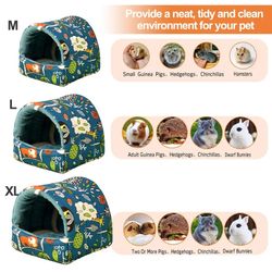 Winter Warm Small Animal Sleeping Bed | Cute Mini Cage for Rabbits, Guinea Pigs, Hamsters