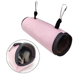 Cozy Tube Toy & Bed: Hamster Cage Hammock with Ferret Tunnel