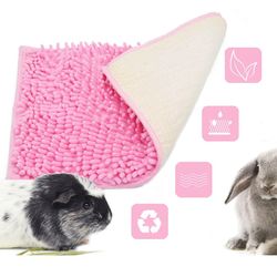 Soft Chenille Pad: Small Pet Cushion for Guinea Pig, Hamster, Rabbit Cage Bed