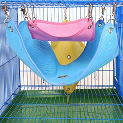 Breathable Mesh Hammock for Pet Hamsters & Small Pets