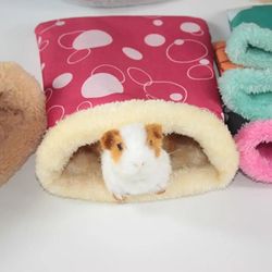 Cozy Multi-Color Hamster Bed: Small Nest for Guinea Pig, Hedgehog, Squirrel