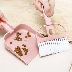 Pet Cleaning Tools: Cat Hamster Dustpan & Broom Set