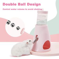 Leak-proof Hamster Water Dispenser: Double Ball Design - Pet Feeding Essential