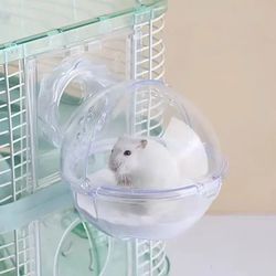 Acrylic Hamster Bathroom: Cage Sand Bath, Toilet, Toys & More