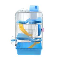 3-Layer Portable Hamster Cage & Travel Carrier for Small Pets