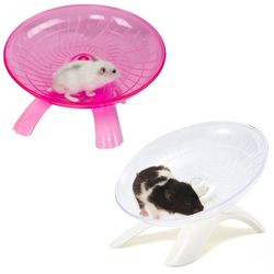 Silent Flying Saucer Wheel: Cage Toy for Small Pets