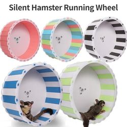 Silent Pet Training: Round Wheel for Hamster Exercise - Small Animal Cage Accessories