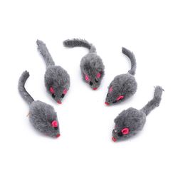 10 plush simulation mice: interactive catnip toys for kittens