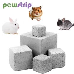 natural mineral teeth grinding stone for small pets: dental care chew toys for guinea pigs, hamsters, and rabbits