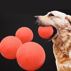 interactive bite-resistant rubber ball with rope for dog training and molar play - ideal for teddy, big dogs, and horses