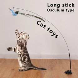 Cat Toy: Funny Bird Feather Bell Wand