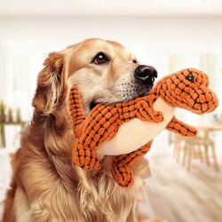 Cats & Dogs Plush Dino Toys: Chew & Stuffing Pet Supplies