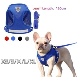 Small Dog Harness & Leash Set | French Bulldog, Pug | Pet Accessories