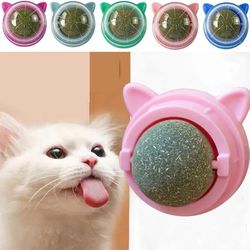 Catnip Toy Balls: Wall Stick-on, Catmint Candy - Kitten Accessories