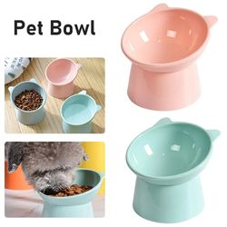 High Foot Cat Bowl: 45 Neck Protector for Pets | Food & Water Bowls