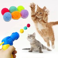 Funny Cat Teaser Toy with Plush Ball - Interactive Training for Kittens