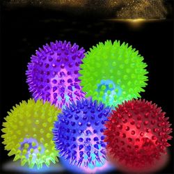 Luminous Squeaky Dog Toy: Soft Rubber Teething Chew